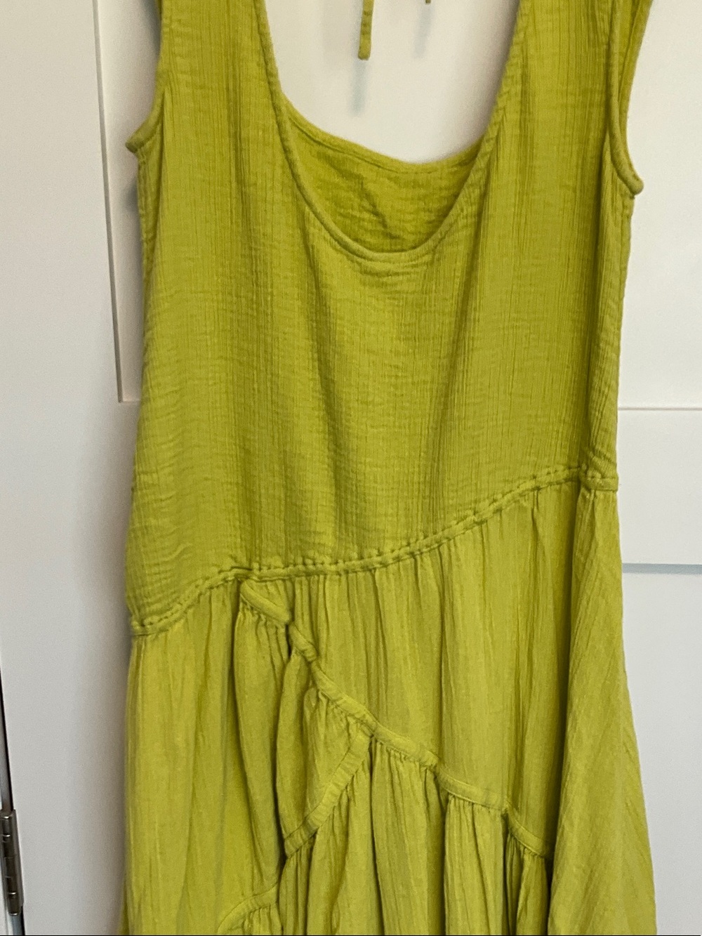 Free People Lime Green Tiered Maxi Dress - Picture 10 of 13